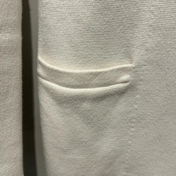 J. Crew Ivory Mercantile Sweater Blazer with Button Detail - Picture 4 of 6